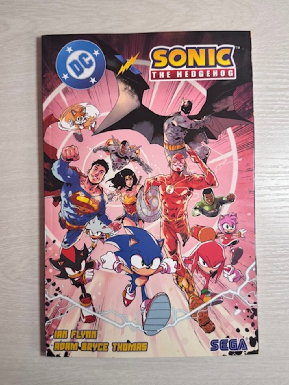 DC X SONIC THE HEDGEHOG Graphic Novel Trade Paperback Ian Flynn - Sega